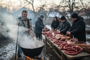 Svinjokolj, redovan u decembarskim danima