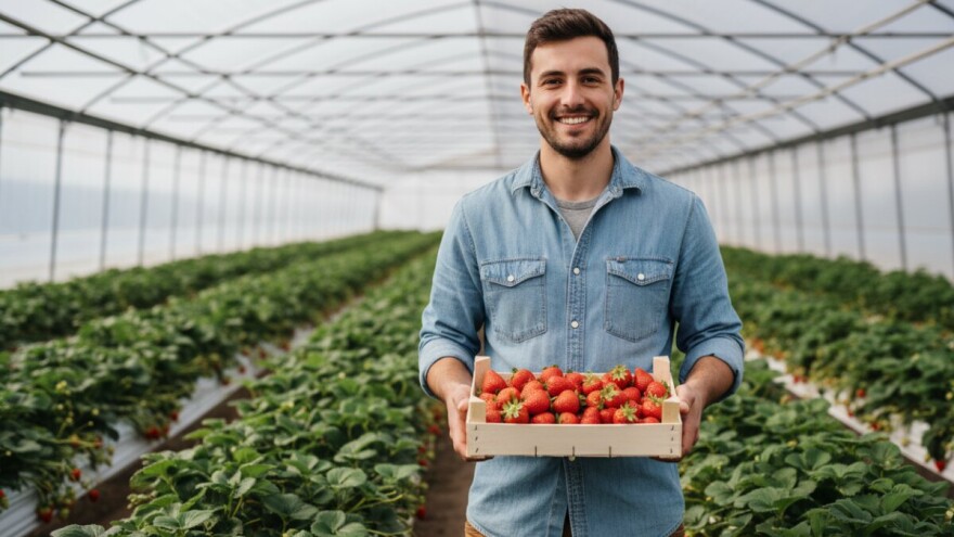 Svježe domaće jagode u suvremenim plastenicima
