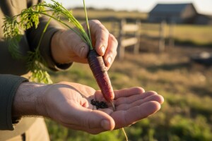 Teško do sjemena za uzgoj ljubičastog eko povrća