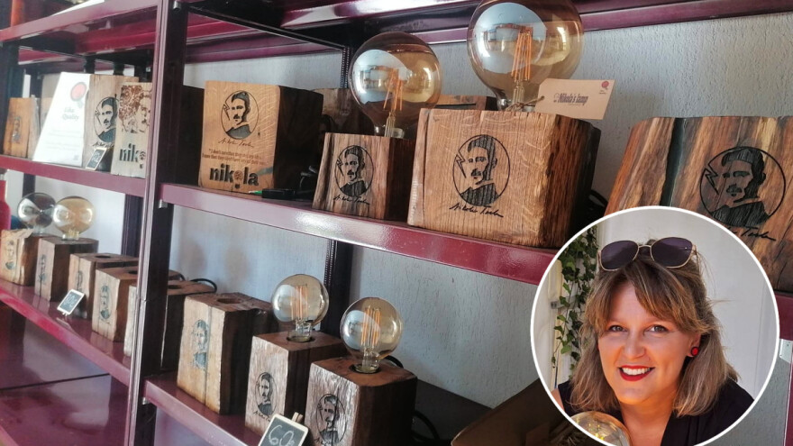 Od hobija do brenda: Na OPG-u Marijane Svetić hrastove grede pretvaraju u lampe Nikole Tesle