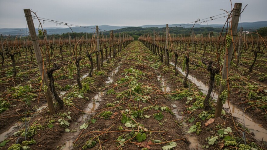 Tisno: uništeno 70.000 trsova vinove loze