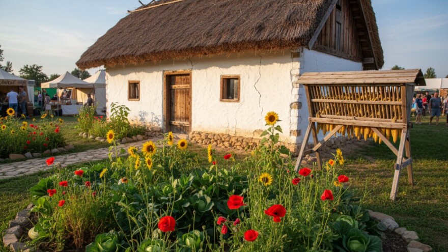 Tradicijski seoski vrt na danima travnjaka
