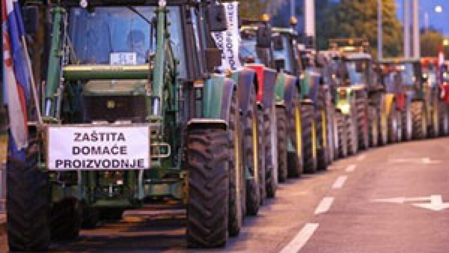 Blokirana cesta Požega - Našice