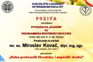 Tribina: "Potraga za blagom ili Prehrambena neovisnost Hrvatske"