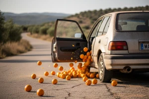 U Hondi Civic prevozili tone ukradenih naranči