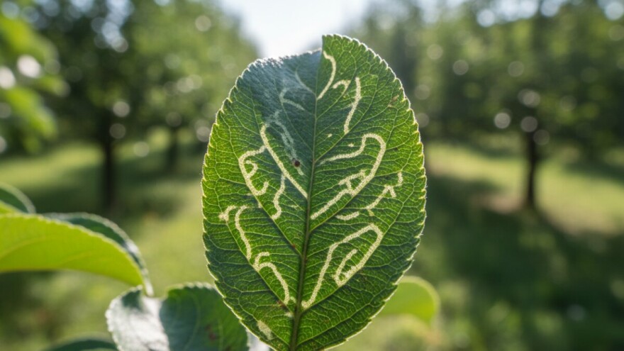 U nasadima jabuka mineri okruglih mina