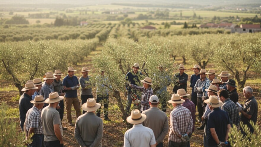 Učionica na otvorenom za maslinare u Buzetu