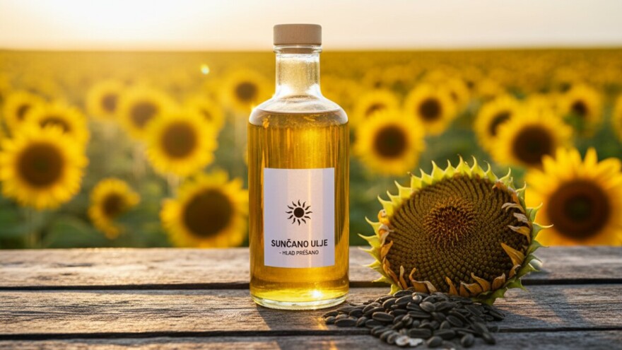 Uljane sjemenke obasjane suncem