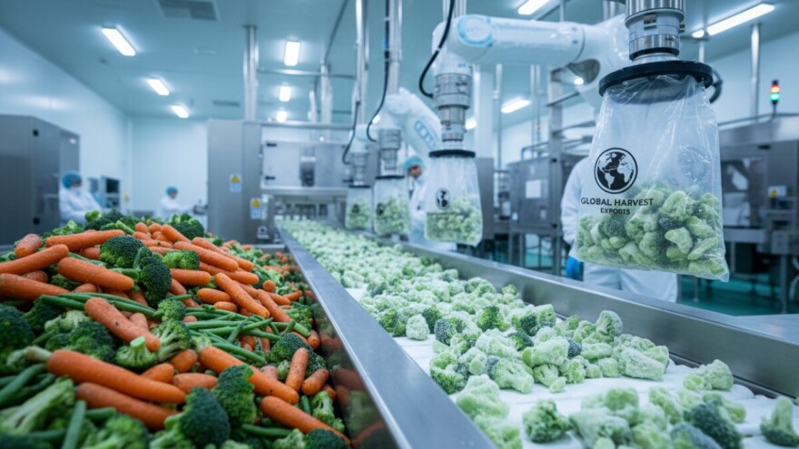 Umestog svežeg, izvoziti zamrznuto povrće