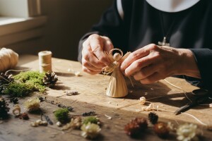 Umjetnost iz samostana: Božić od plodova prirode!