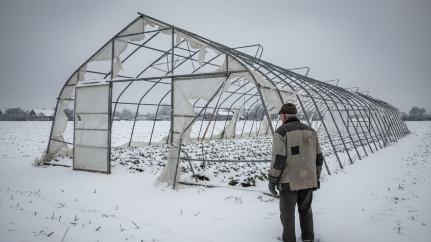 Uništeni plastenici sa sadnicama jagoda