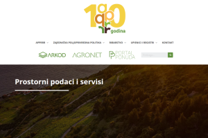 Na stranici Agencije za plaćanja možete pregledavati i preuzimati prostorne podatke