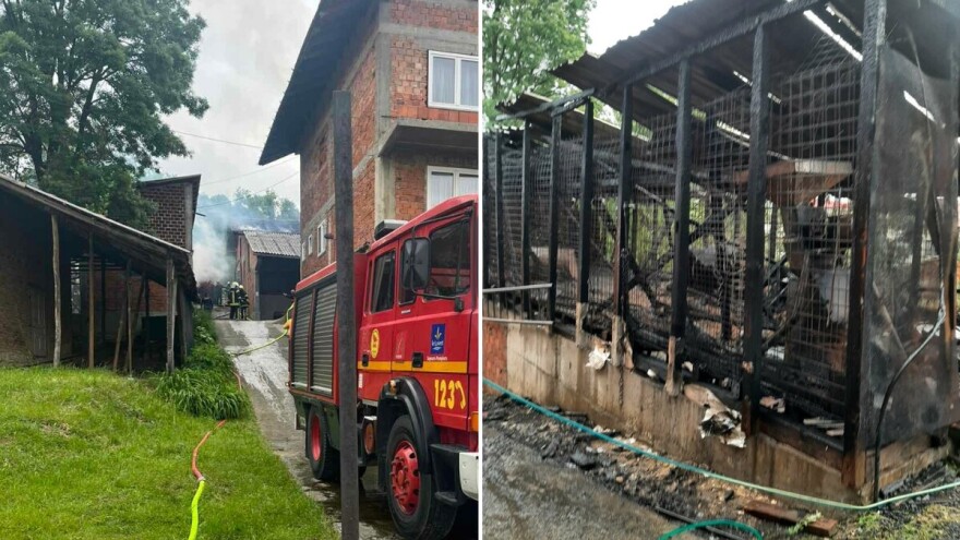 Požar gutao štalu i sijeno: Stoka spašena iz plamena