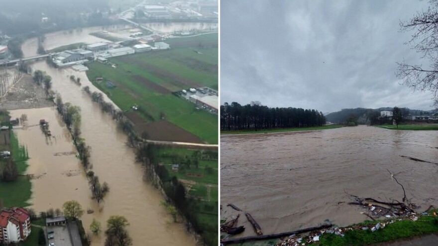 Vodostaji u porastu: Poplavljeno poljoprivredno zemljište na nekoliko područja