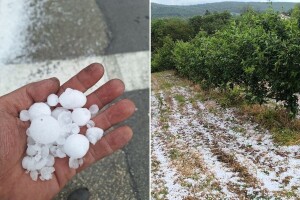 Olujno nevreme pogodilo Šumadiju, velika šteta na usevima i atarskim putevima