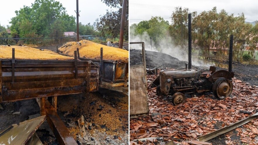 Domaćinstvu Jovanović u Šumadiji izgorjele životinje, objekti i mehanizacija