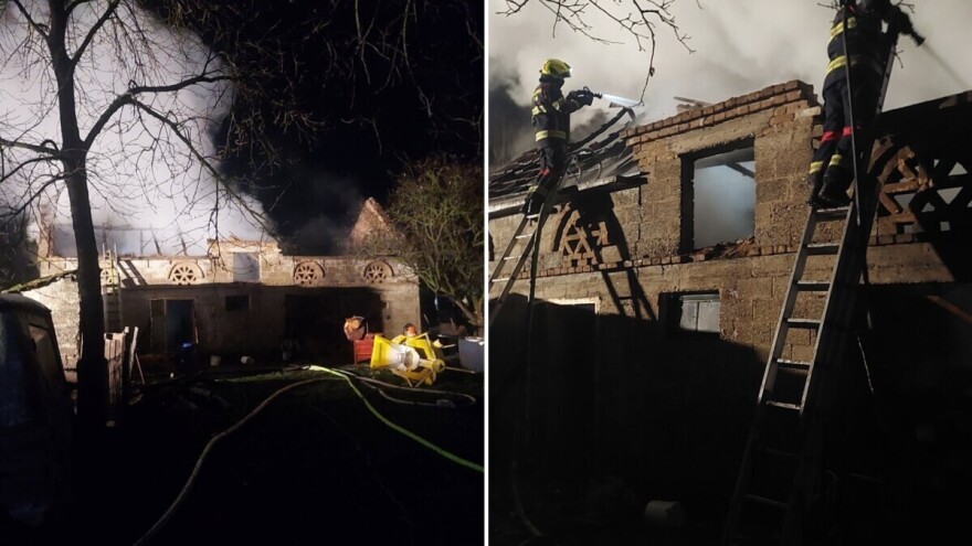 Izgorela štala sa 600 bala sena: Vatrogasci više od pet sati gasili požar