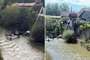 Iz dvorišta traktorom sletio u rijeku Gostelju i poginuo