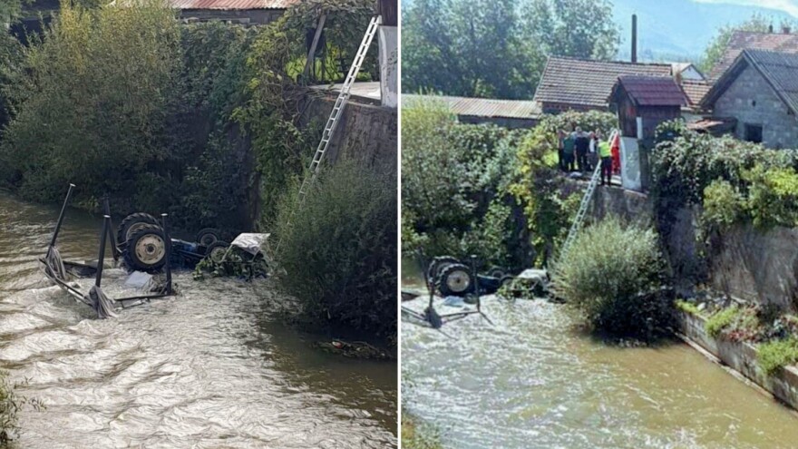 Iz dvorišta traktorom sletio u rijeku Gostelju i poginuo