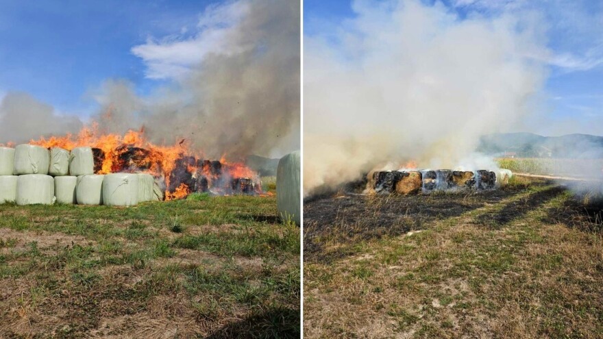 Vinki izgorjelo 350 bala, unuk brine kako će prehraniti krave: "I baba je sine pomagala"