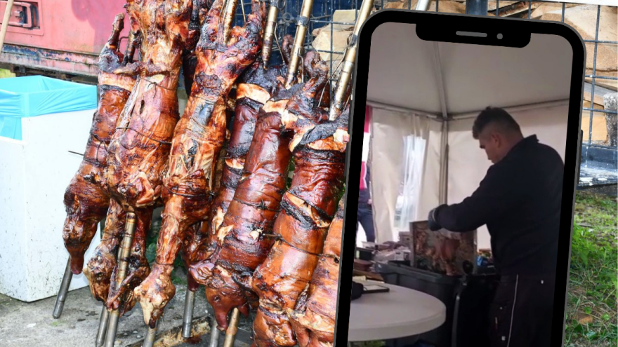 Ružni prizori sa zabranjene pečenkijade - svinjetina završila u kanti