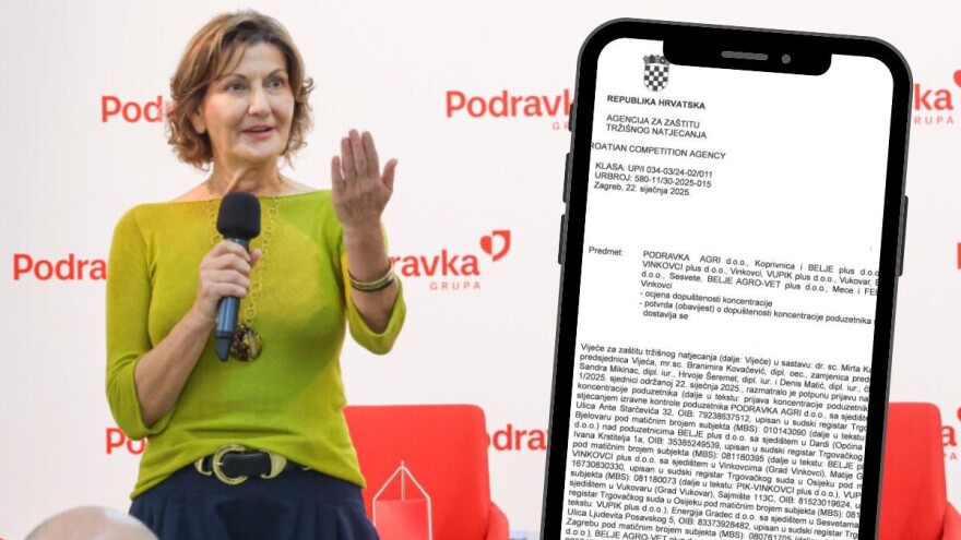 AZTN kaže: Podravka može preuzeti Belje, PIK Vinkovci i Vupik