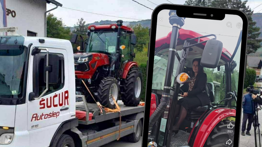 Načelnica u štiklama provozala novi traktor: Komentari nisu izostali