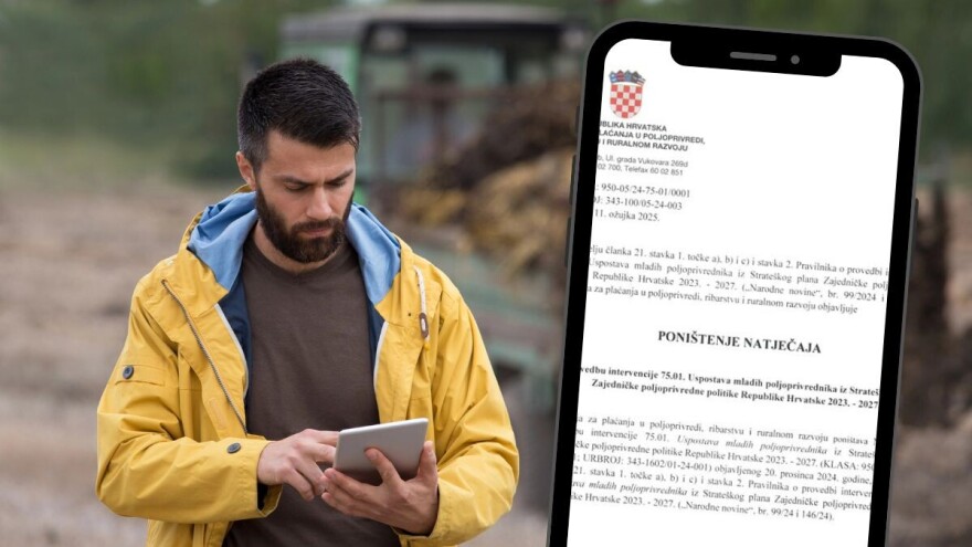 Poništen natječaj za mlade poljoprivrednike