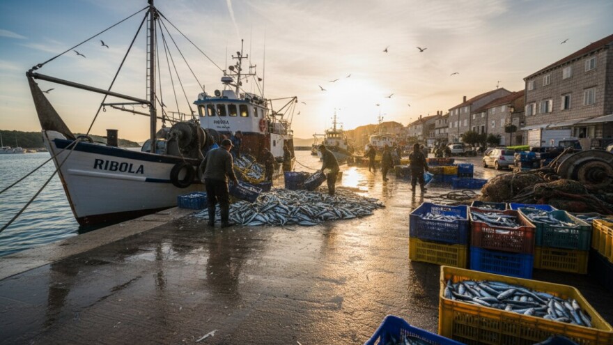 Uskoro veletržnica i burza ribe u tribunjskoj luci