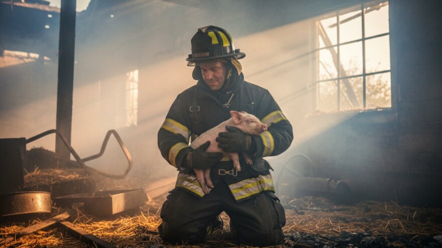Vatrogasci iz požara spasili 150 praščića