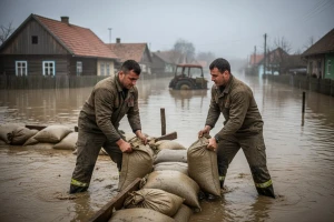Vatrogasci u obrani od poplava u Slavoniji
