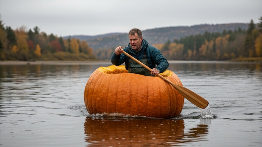 Veslajući u bundevi oborio Ginisov rekord