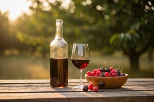 Vina od malina i višanja iz vlastitog voćnjaka!