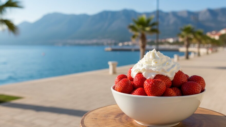 Vrgoračke jagode na makarskoj rivi