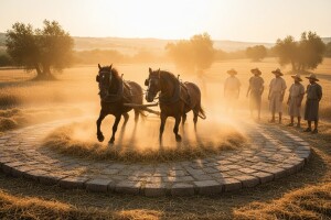 Vršidba pšenice i gumna