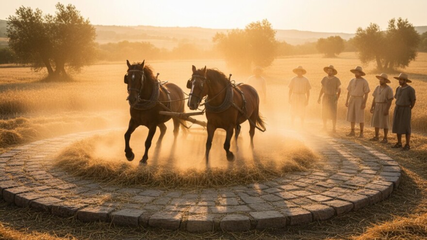 Vršidba pšenice i gumna