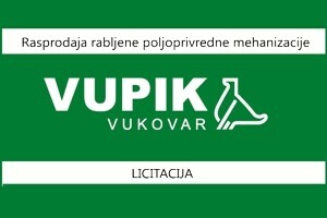 Velika rasprodaja rabljene poljoprivredne mehanizacije u VUPIK-u