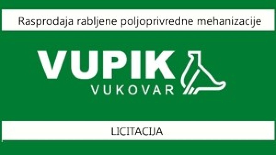 Velika rasprodaja rabljene poljoprivredne mehanizacije u VUPIK-u