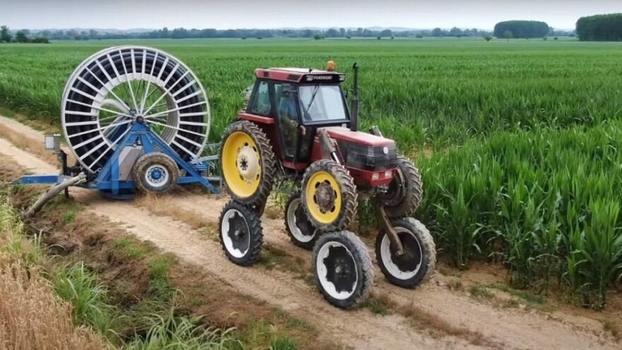 Zbog navodnjavanja u kukuruzu, traktoru dodao još četiri kotača