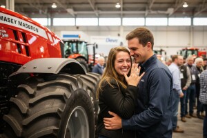 Zaprosio devojku na Massey Fergusonu
