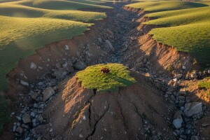 Zarobljene na otoku krave preživjele razoran potres