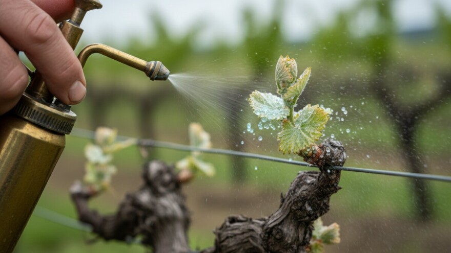 Zaštita vinograda od crne pjegavosti i loznih grinja