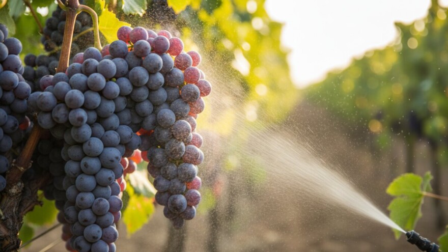 Završna prskanja u vinogradu