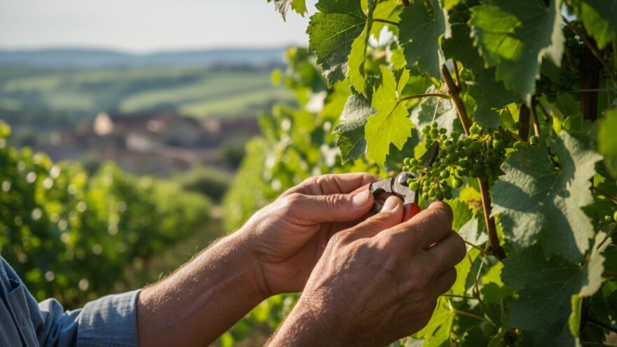 Zelena berba u kutjevačkom vinogorju