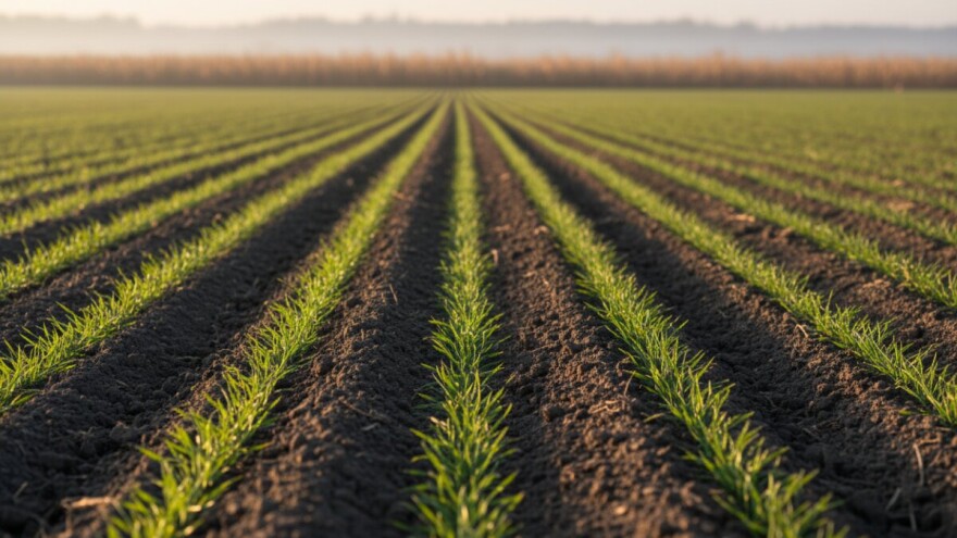 Zeleni pokrivač na slavonskim poljima
