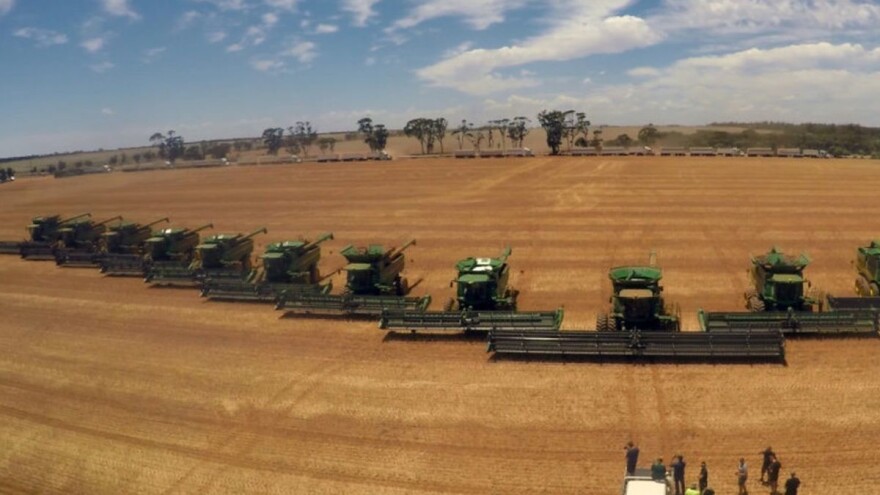 Kako izgleda žetva pšenice sa 20 John Deere kombajna?