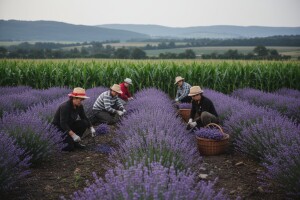 Žetva ljekovite biljke u Posavini
