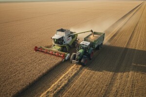 Žetva pšenice u Belju u punom jeku