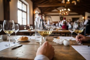 Žiriju vina na kušanje