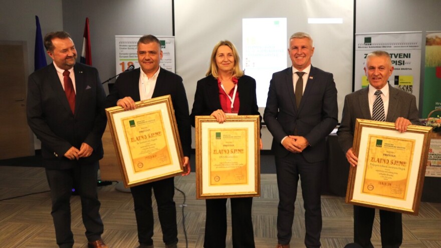 Priznanje Zlatno sjeme za Bc Institut, Poljoprivredni institut Osijek i RWA Hrvatska